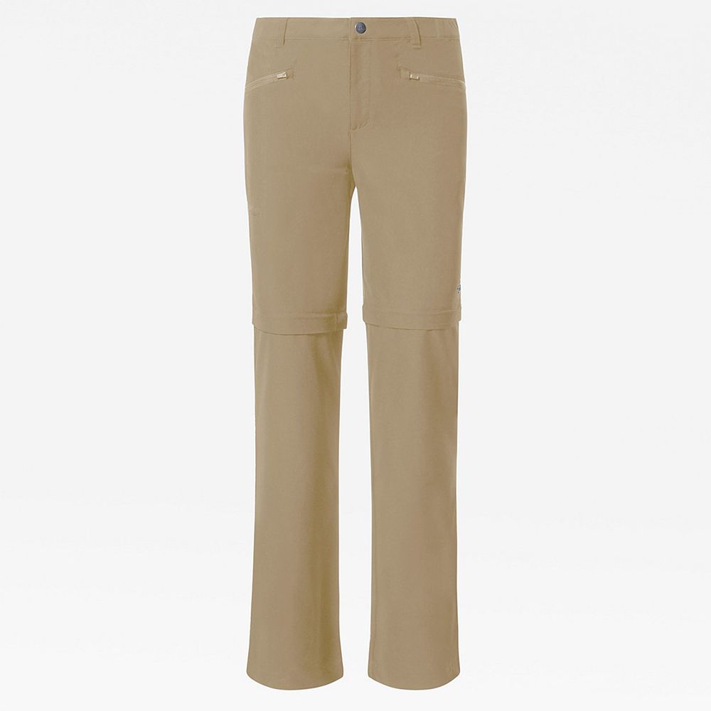 The North Face Pants Womens Australia - The North Face New Peak 2 Convertible Khaki (FND-576294)